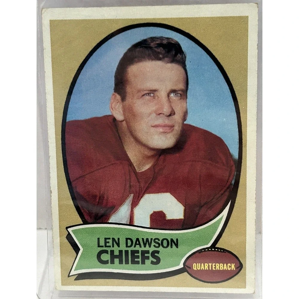 Len Dawson Kansas City Chiefs #1 Pittsburgh Steelers‎ Quarterback 1970 Topps